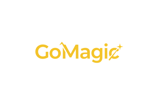 GoMagic желтого цвета просто логотп 